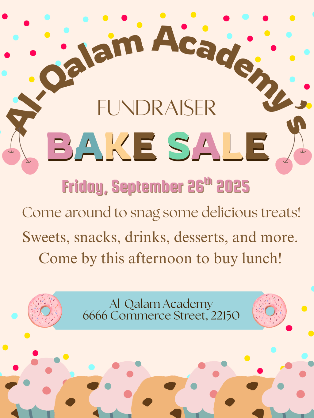 AQA’s Fundraiser Bake&nbsp;Sale!